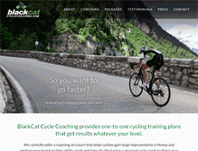 Tablet Screenshot of blackcatcyclecoaching.com